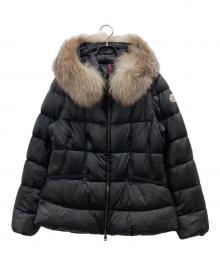 MONCLER（モンクレール）の古着「ファー付ショートダウンジャケット」｜ブラック