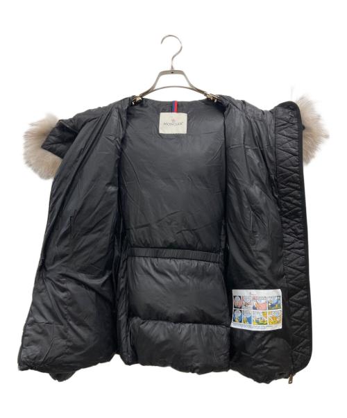 MONCLER（モンクレール）MONCLER (モンクレール) ファー付ショートダウンジャケット ブラック サイズ:4の古着・服飾アイテム