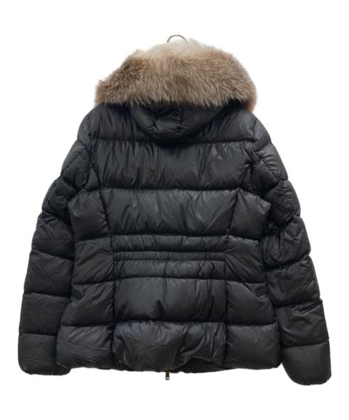 MONCLER（モンクレール）MONCLER (モンクレール) ファー付ショートダウンジャケット ブラック サイズ:4の古着・服飾アイテム