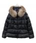 MONCLER（モンクレール）の古着「ファー付ショートダウンジャケット」｜ブラック