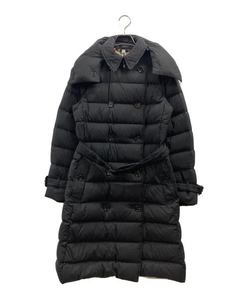 BURBERRY LONDON（バーバリーロンドン）BURBERRY LONDON (バーバリーロンドン) ナイロン フーデッド パファーコート ブラック サイズ:Mの古着・服飾アイテム
