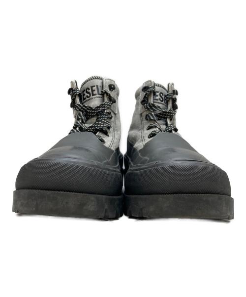 DIESEL（ディーゼル）DIESEL (ディーゼル) D-HIKO BT X/レースアップブーツ グレー サイズ:27の古着・服飾アイテム