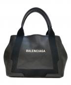 BALENCIAGAバレンシアガ）の古着「ポーチ付きレザートートバッグ」｜ブラック