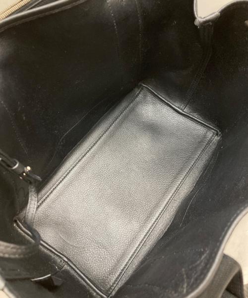 BALENCIAGA（バレンシアガ）BALENCIAGA (バレンシアガ) ポーチ付きレザートートバッグ ブラックの古着・服飾アイテム