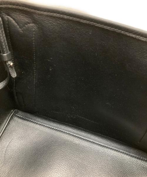 BALENCIAGA（バレンシアガ）BALENCIAGA (バレンシアガ) ポーチ付きレザートートバッグ ブラックの古着・服飾アイテム