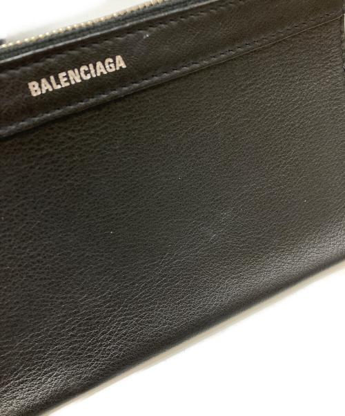 BALENCIAGA（バレンシアガ）BALENCIAGA (バレンシアガ) ポーチ付きレザートートバッグ ブラックの古着・服飾アイテム