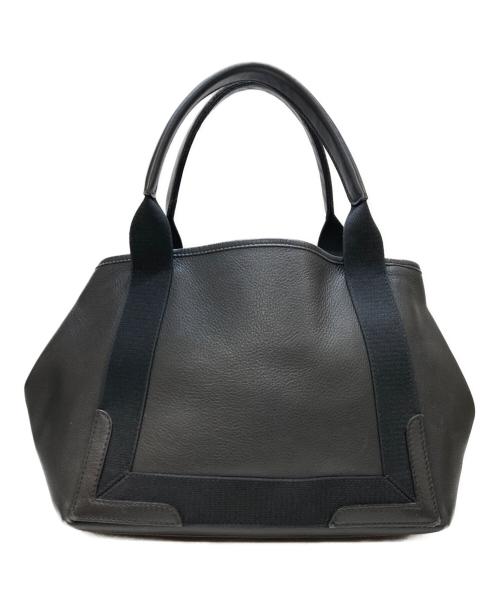 BALENCIAGA（バレンシアガ）BALENCIAGA (バレンシアガ) ポーチ付きレザートートバッグ ブラックの古着・服飾アイテム