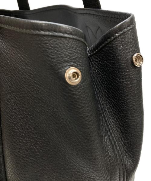 BALENCIAGA（バレンシアガ）BALENCIAGA (バレンシアガ) ポーチ付きレザートートバッグ ブラックの古着・服飾アイテム