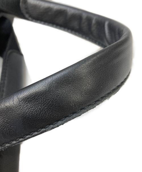 BALENCIAGA（バレンシアガ）BALENCIAGA (バレンシアガ) ポーチ付きレザートートバッグ ブラックの古着・服飾アイテム