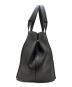 BALENCIAGA (バレンシアガ) ポーチ付きレザートートバッグ ブラック：32000円
