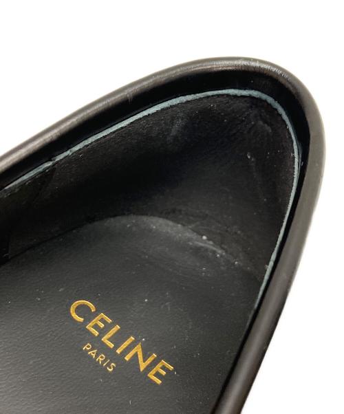 CELINE（セリーヌ）CELINE (セリーヌ) マラケ ポリッシュドブルスキン トリオンフ ローファー ブラック サイズ:38の古着・服飾アイテム