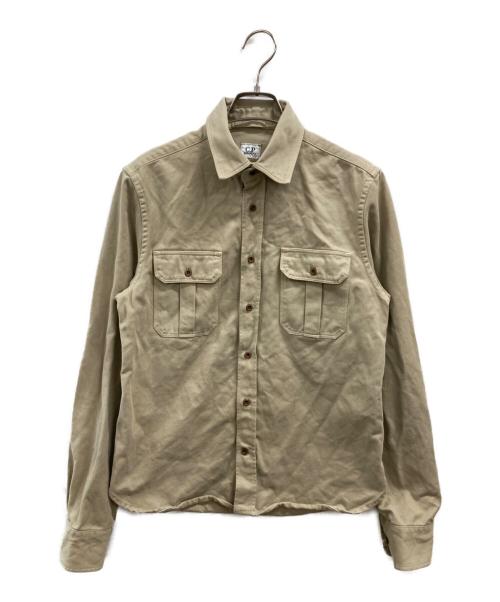 C.P COMPANY（シーピーカンパニー）C.P COMPANY (シーピーカンパニー) ワークシャツ ベージュ サイズ:Sの古着・服飾アイテム