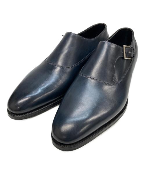 JOHN LOBB（ジョンロブ）JOHN LOBB (ジョンロブ) シングルモンクストラップシューズ ネイビー サイズ:6Eの古着・服飾アイテム