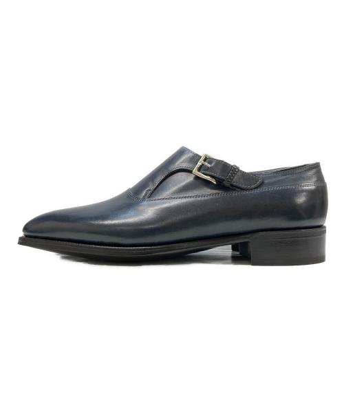 JOHN LOBB（ジョンロブ）JOHN LOBB (ジョンロブ) シングルモンクストラップシューズ ネイビー サイズ:6Eの古着・服飾アイテム