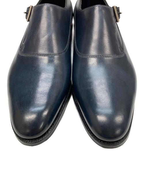 JOHN LOBB（ジョンロブ）JOHN LOBB (ジョンロブ) シングルモンクストラップシューズ ネイビー サイズ:6Eの古着・服飾アイテム