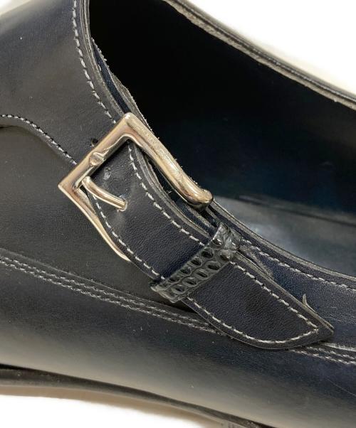 JOHN LOBB（ジョンロブ）JOHN LOBB (ジョンロブ) シングルモンクストラップシューズ ネイビー サイズ:6Eの古着・服飾アイテム