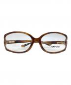 TOM FORDトムフォード）の古着「伊達眼鏡」｜ブラウン