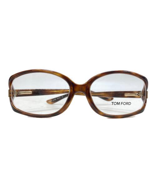 TOM FORD（トムフォード）TOM FORD (トムフォード) 伊達眼鏡 ブラウン サイズ:55□16 130の古着・服飾アイテム
