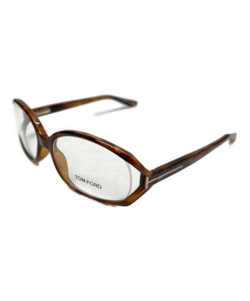 TOM FORD（トムフォード）TOM FORD (トムフォード) 伊達眼鏡 ブラウン サイズ:55□16 130の古着・服飾アイテム