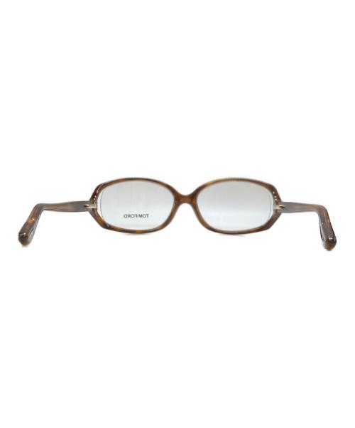 TOM FORD（トムフォード）TOM FORD (トムフォード) 伊達眼鏡 ブラウン サイズ:55□16 130の古着・服飾アイテム