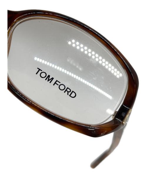 TOM FORD（トムフォード）TOM FORD (トムフォード) 伊達眼鏡 ブラウン サイズ:55□16 130の古着・服飾アイテム