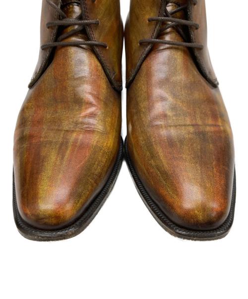 Bettanin&Venturi（ベッタニン＆ベントゥーリ）Bettanin&Venturi (ベッタニン＆ベントゥーリ) チャッカーブーツ イエロー サイズ:6の古着・服飾アイテム