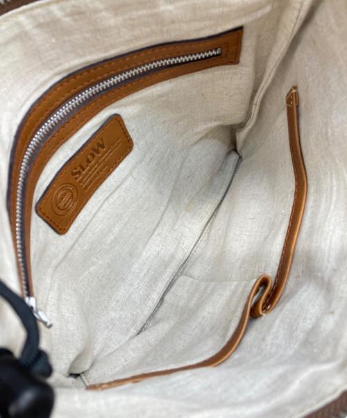 SLOW（スロウ）SLOW (スロウ) Helmet Bag ブラウンの古着・服飾アイテム
