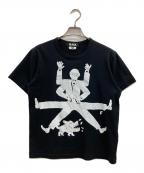 BLACK COMME des GARCONSブラックコムデギャルソン）の古着「プリントTシャツ」｜ブラック