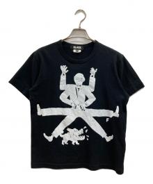 BLACK COMME des GARCONS（ブラックコムデギャルソン）の古着「プリントTシャツ」｜ブラック