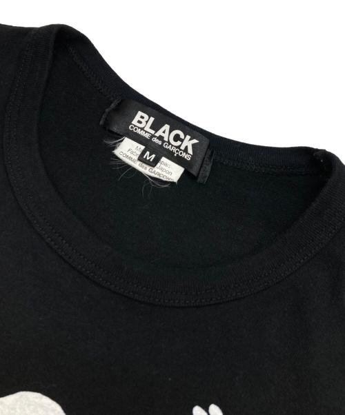 BLACK COMME des GARCONS（ブラックコムデギャルソン）BLACK COMME des GARCONS (ブラックコムデギャルソン) プリントTシャツ ブラック サイズ:Mの古着・服飾アイテム