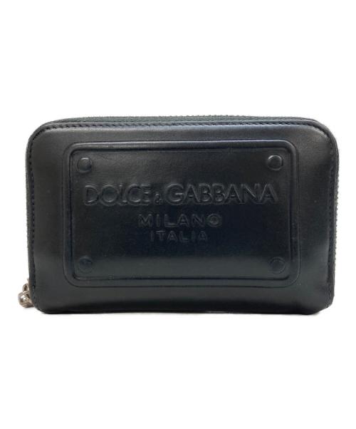 DOLCE & GABBANA（ドルチェ＆ガッバーナ）DOLCE & GABBANA (ドルチェ＆ガッバーナ) カードケース ブラックの古着・服飾アイテム