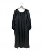 EVERYDAY I LIKE.エヴリデイ アイ ライク）の古着「Linen Off Shoulder Dress」｜ブラック