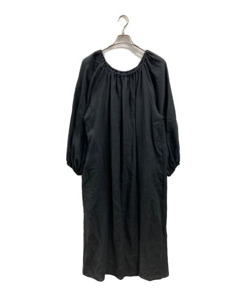EVERYDAY I LIKE.（エヴリデイ アイ ライク）EVERYDAY I LIKE. (エヴリデイ アイ ライク) Linen Off Shoulder Dress ブラック サイズ:FREE 未使用品の古着・服飾アイテム