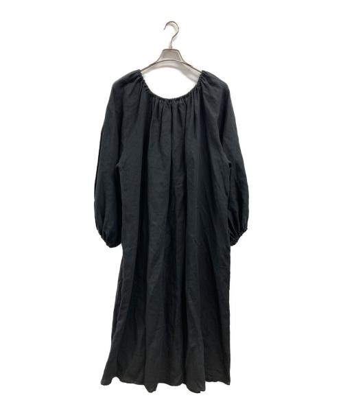 EVERYDAY I LIKE.（エヴリデイ アイ ライク）EVERYDAY I LIKE. (エヴリデイ アイ ライク) Linen Off Shoulder Dress ブラック サイズ:FREE 未使用品の古着・服飾アイテム