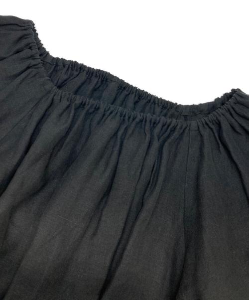 EVERYDAY I LIKE.（エヴリデイ アイ ライク）EVERYDAY I LIKE. (エヴリデイ アイ ライク) Linen Off Shoulder Dress ブラック サイズ:FREE 未使用品の古着・服飾アイテム