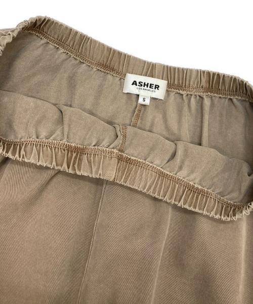 ASHER LA（アッシャー エルエー）ASHER LA (アッシャー エルエー) FLARE SKIRT ブラウン サイズ:Sの古着・服飾アイテム