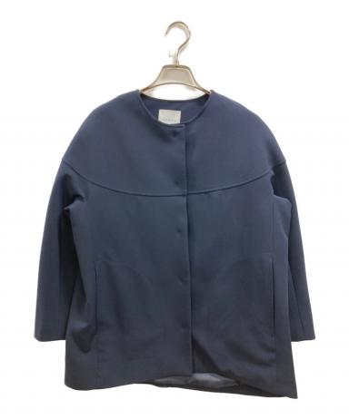 中古・古着通販】YONFA (ヨンファ) ノーカラージャケット ネイビー