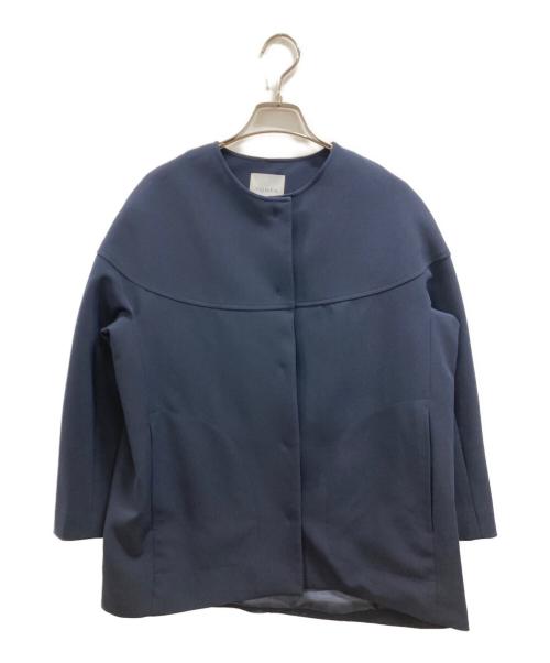 YONFA（ヨンファ）YONFA (ヨンファ) ノーカラージャケット ネイビー サイズ:Sの古着・服飾アイテム