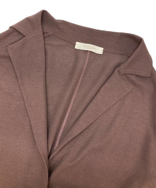 SLOWEAR（スロウウェア）SLOWEAR (スロウウェア) テーラードジャケット ブラウン サイズ:Sの古着・服飾アイテム