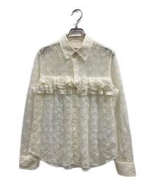 COMME des GARCONS（コムデギャルソン）の古着「レースシャツ」｜ベージュ