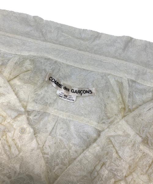 COMME des GARCONS（コムデギャルソン）COMME des GARCONS (コムデギャルソン) レースシャツ ベージュ サイズ:XSの古着・服飾アイテム