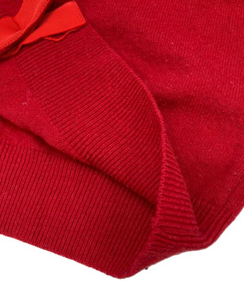 PLAY COMME des GARCONS（プレイコムデギャルソン）PLAY COMME des GARCONS (プレイコムデギャルソン) ハートロゴカーディガン レッド サイズ:Mの古着・服飾アイテム