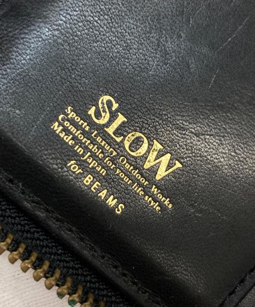 SLOW（スロウ）SLOW (スロウ) ラウンドファスナー財布 ブラックの古着・服飾アイテム