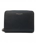 Saint Laurent Parisサンローランパリ）の古着「リヴゴーシュ コンパクト ジップウォレット」｜ブラック