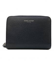 Saint Laurent Paris（サンローランパリ）の古着「リヴゴーシュ コンパクト ジップウォレット」｜ブラック