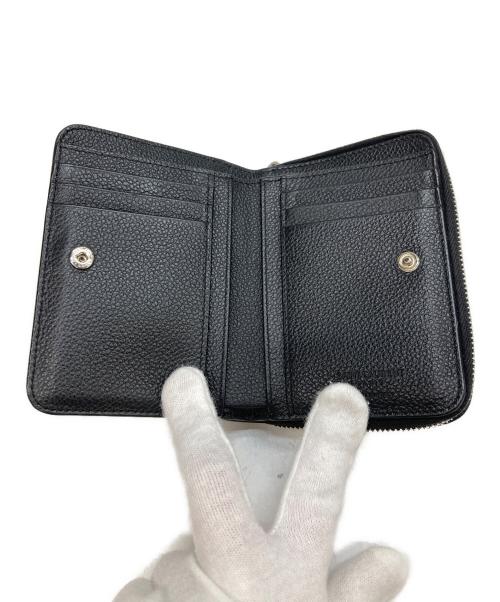 Saint Laurent Paris（サンローランパリ）Saint Laurent Paris (サンローランパリ) リヴゴーシュ コンパクト ジップウォレット ブラックの古着・服飾アイテム