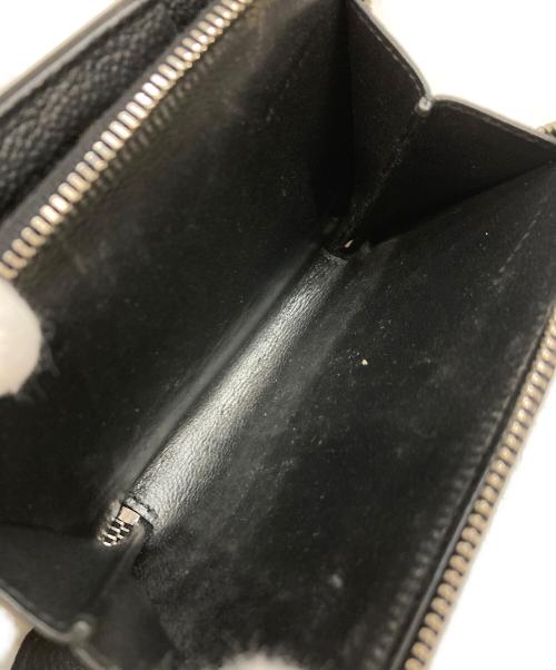 Saint Laurent Paris（サンローランパリ）Saint Laurent Paris (サンローランパリ) リヴゴーシュ コンパクト ジップウォレット ブラックの古着・服飾アイテム