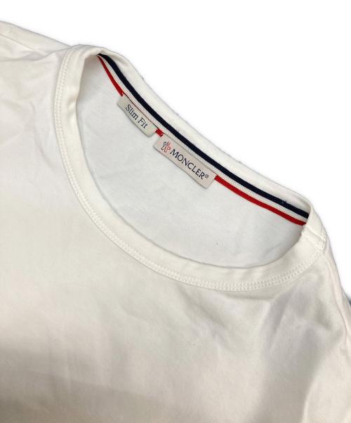 MONCLER（モンクレール）MONCLER (モンクレール) MAGLIA T-SHIRT ホワイト サイズ:Slim Fitの古着・服飾アイテム