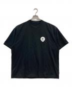The Ennoy Professionalザ エンノイ プロフェッショナル）の古着「サークルE ドリップロゴ クルーネックTシャツ」｜ブラック