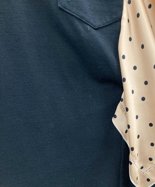 sacai（サカイ）sacai (サカイ) ドットドッキングブラウス ブラック サイズ:2の古着・服飾アイテム